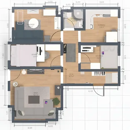 アパート Spacious & Cozy With Balcony *